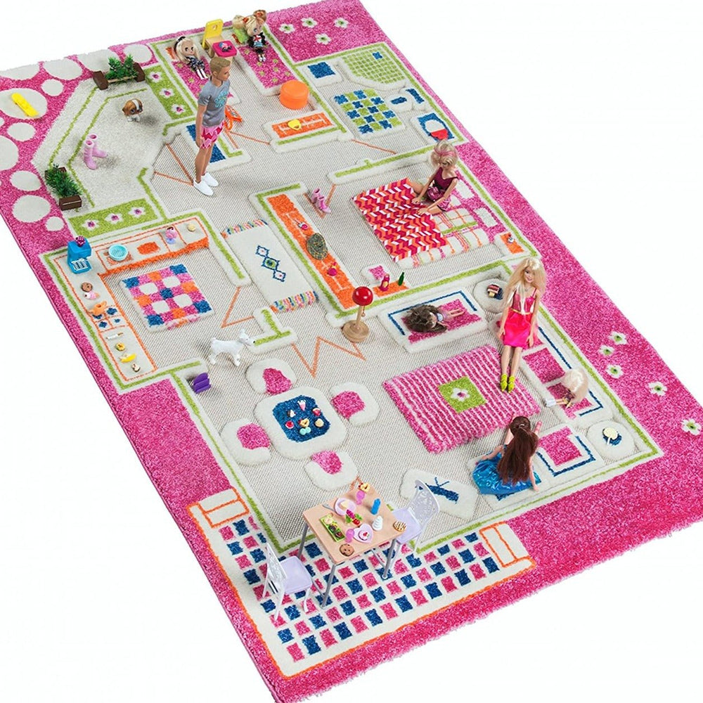 
                      
                        IVI 3D Playhouse Pink Design Carpet
                      
                    