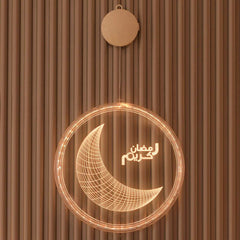 Light Decoration - Ramadan Kareem Circle Crescent