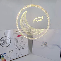 Light Decoration - Ramadan Kareem Circle Crescent