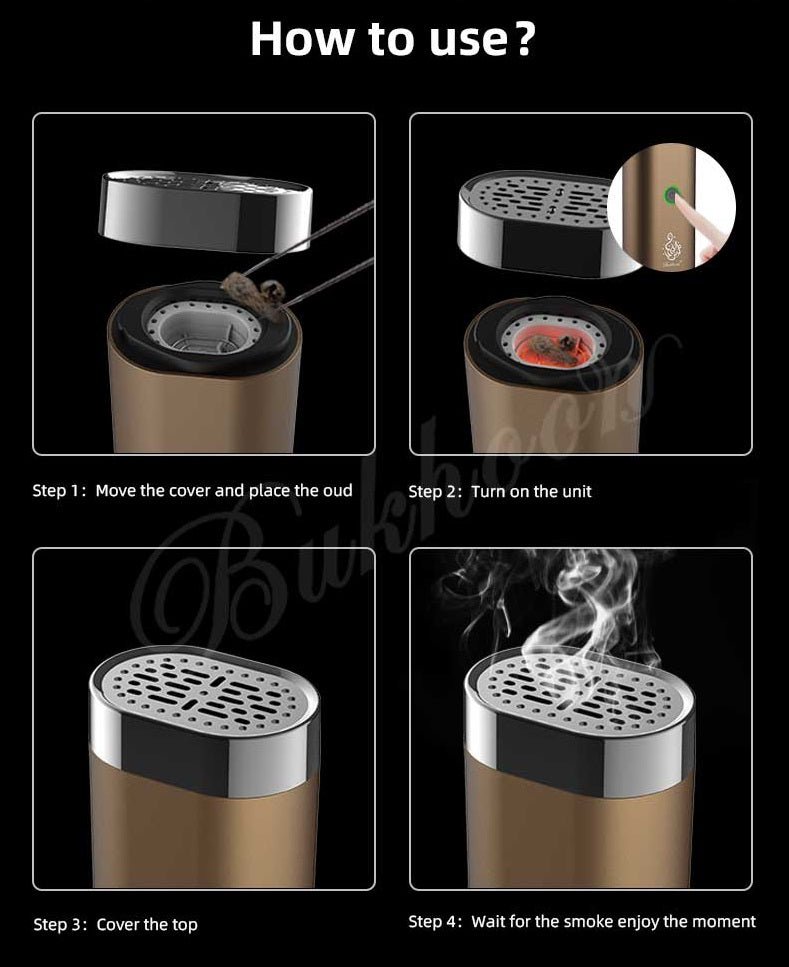 Premium Electric Bukhoor Incense Burner - 2500mAh Battery