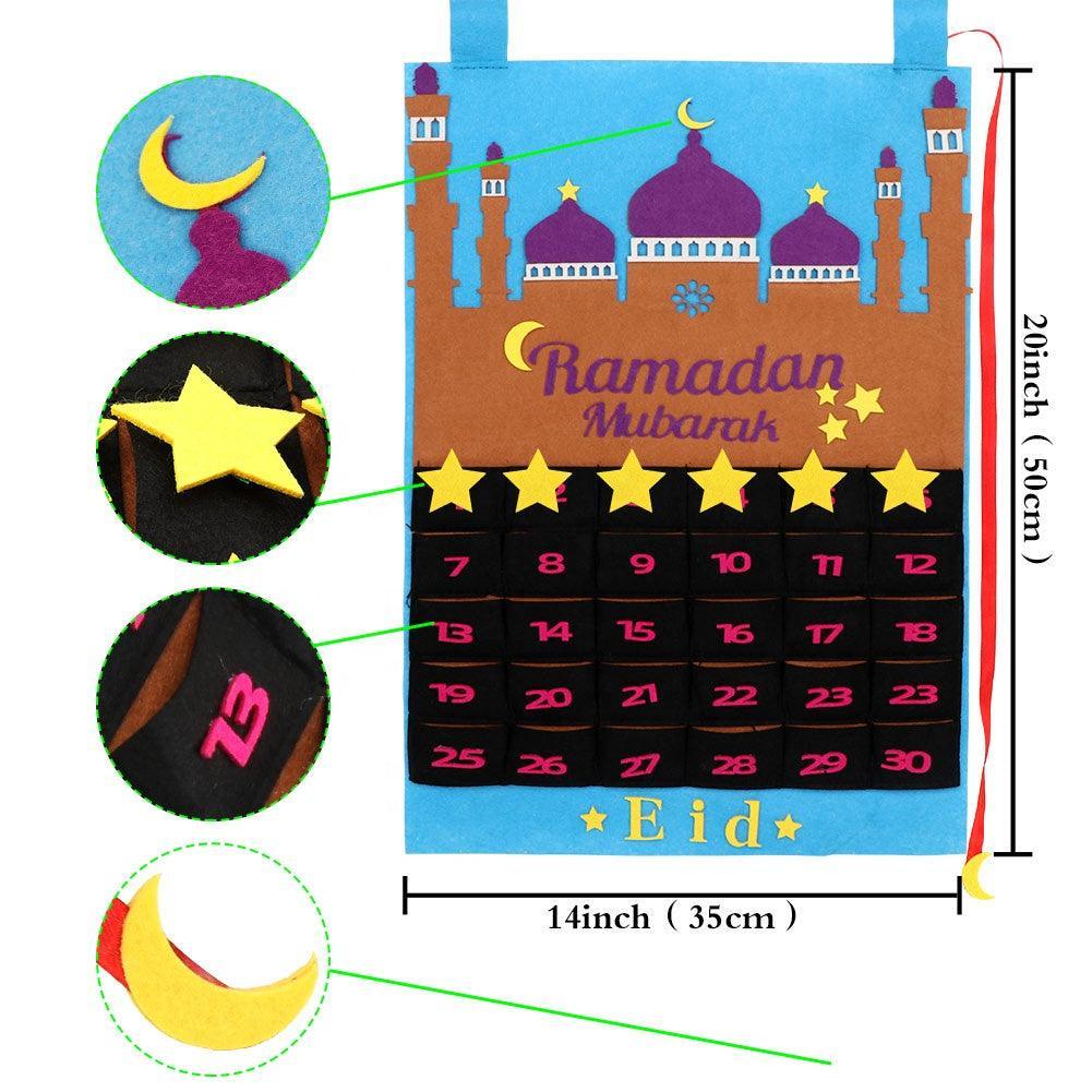 Ramadan Calendar - Eid Mubarak Hanging Countdown Calendar