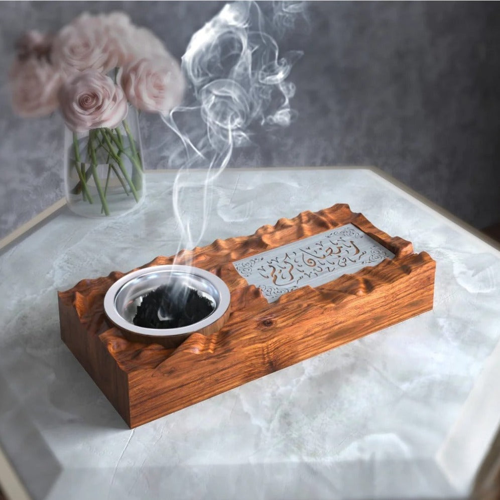 Ramadan Wooden Incense Burner Tray