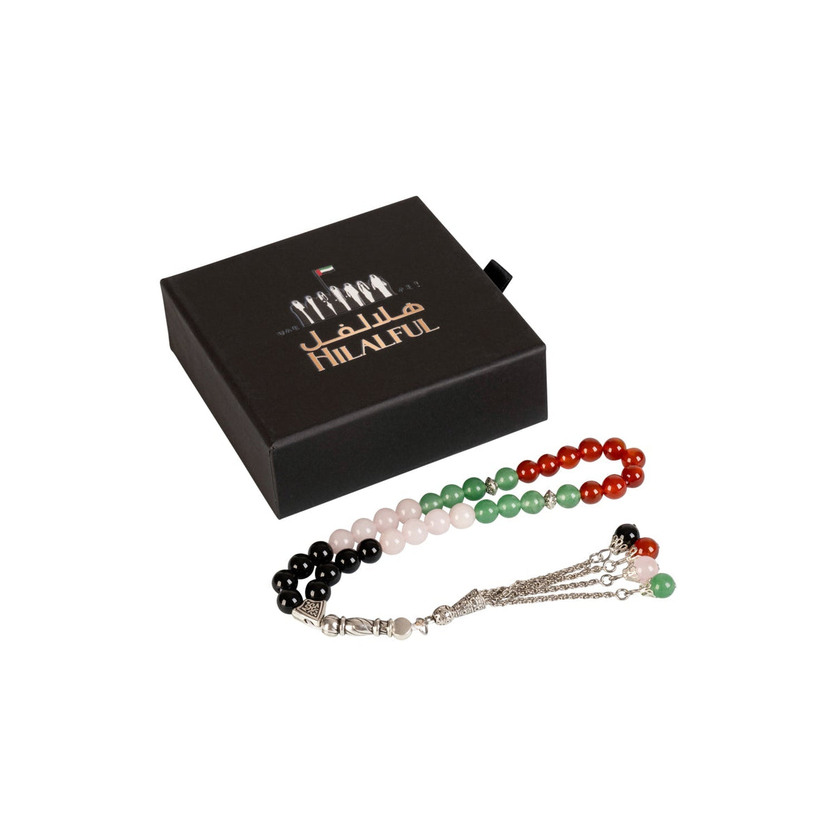 UAE Flag Color Prayer Beads (33 beads)