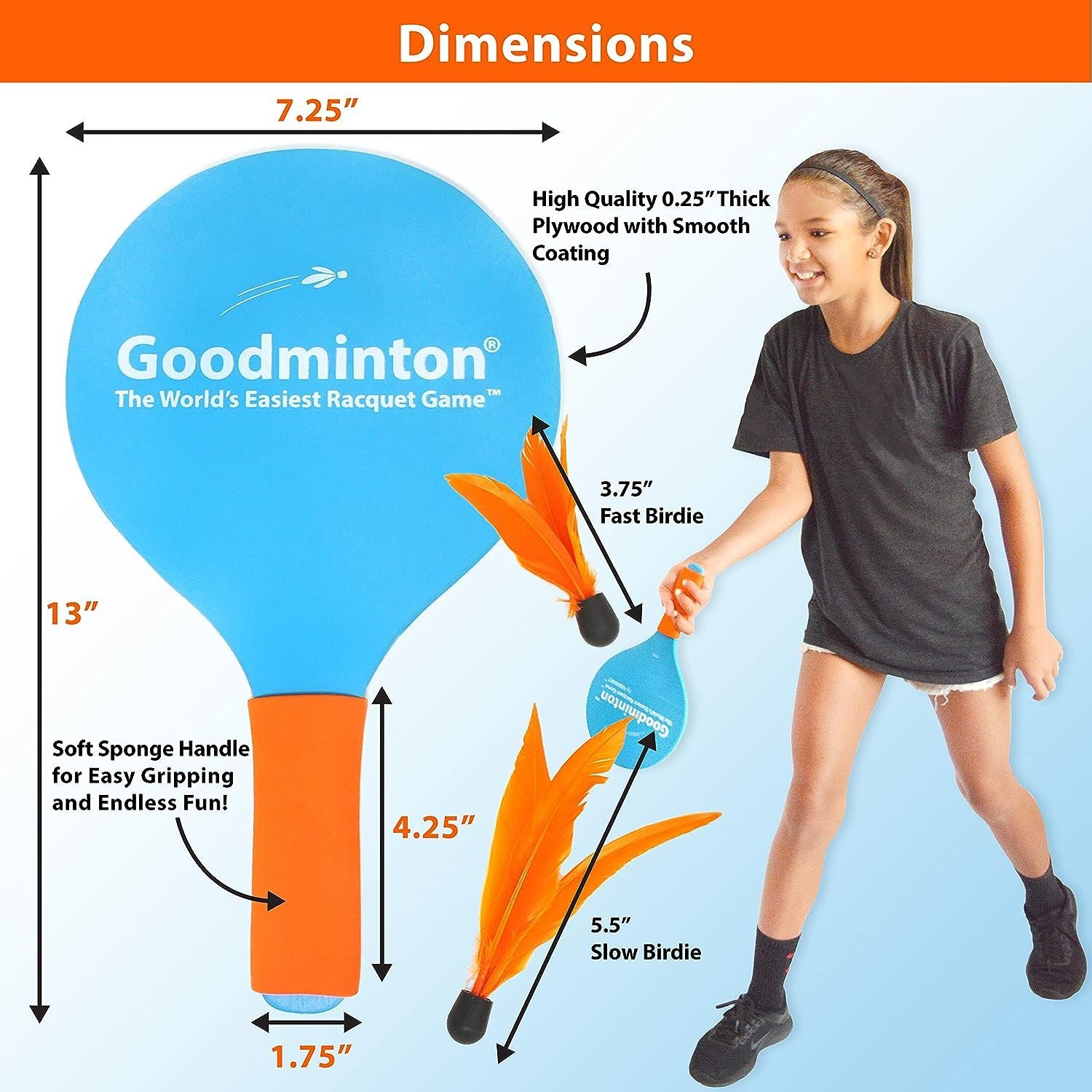 VIAHART Goodminton - The World's Easiest Racquet Game