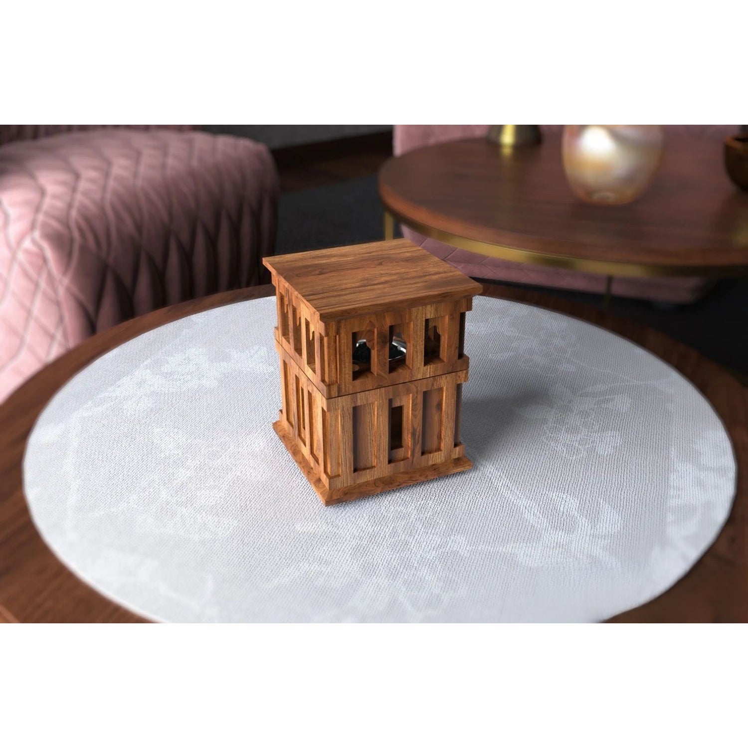 Wooden Wind Tower Incense Burner