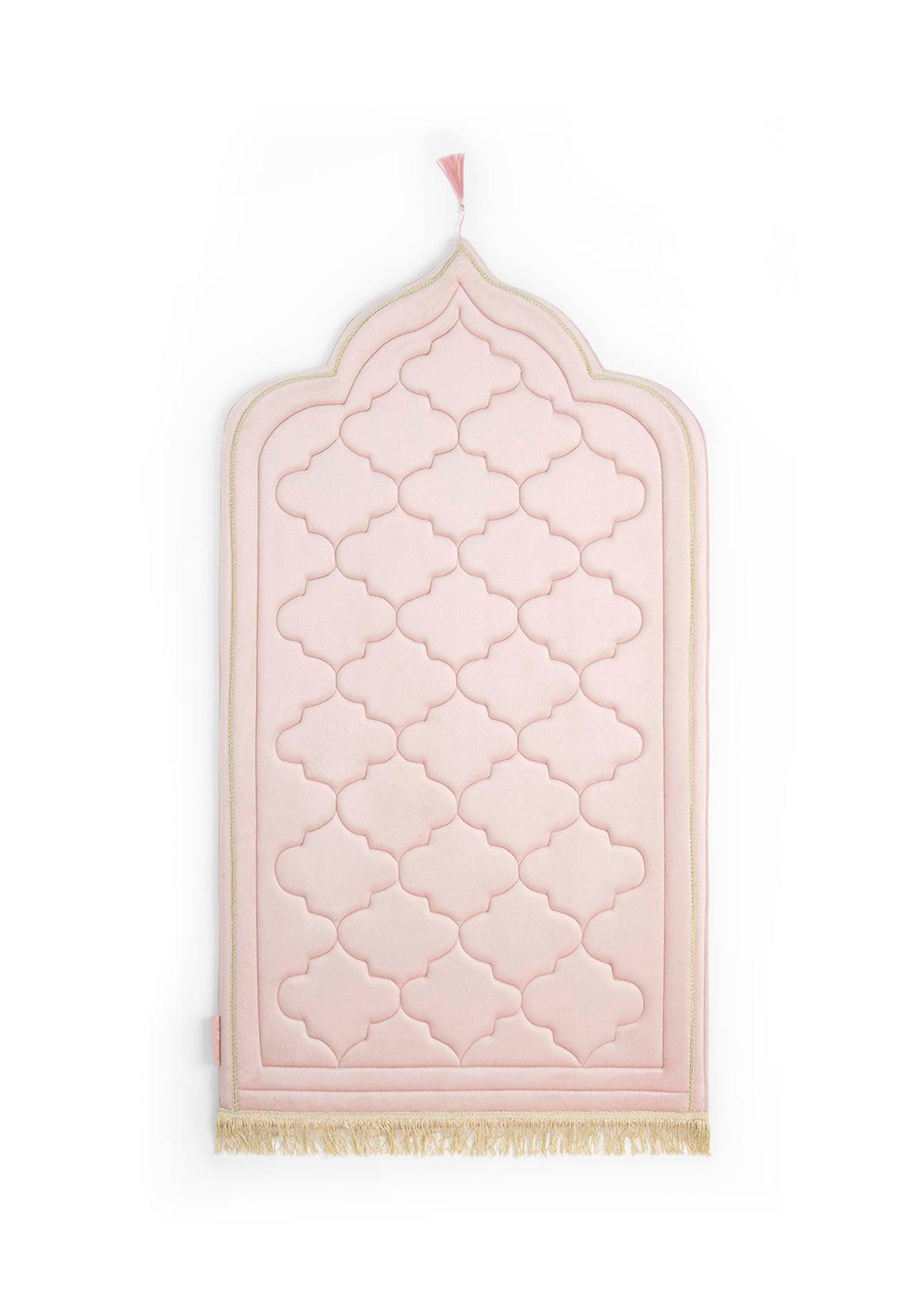 Velvet Foam Prayer Mat - Rose Petal - Hilalful