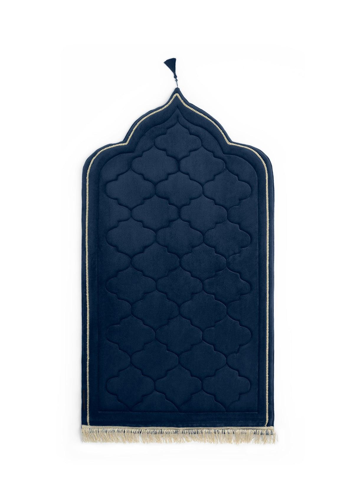 Velvet Foam prayer mat - Royal Navy - Hilalful