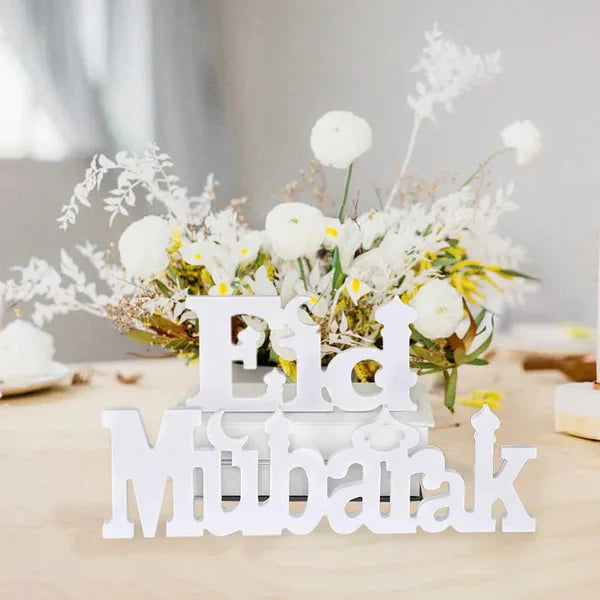 Eid Mubarak Wooden Decor