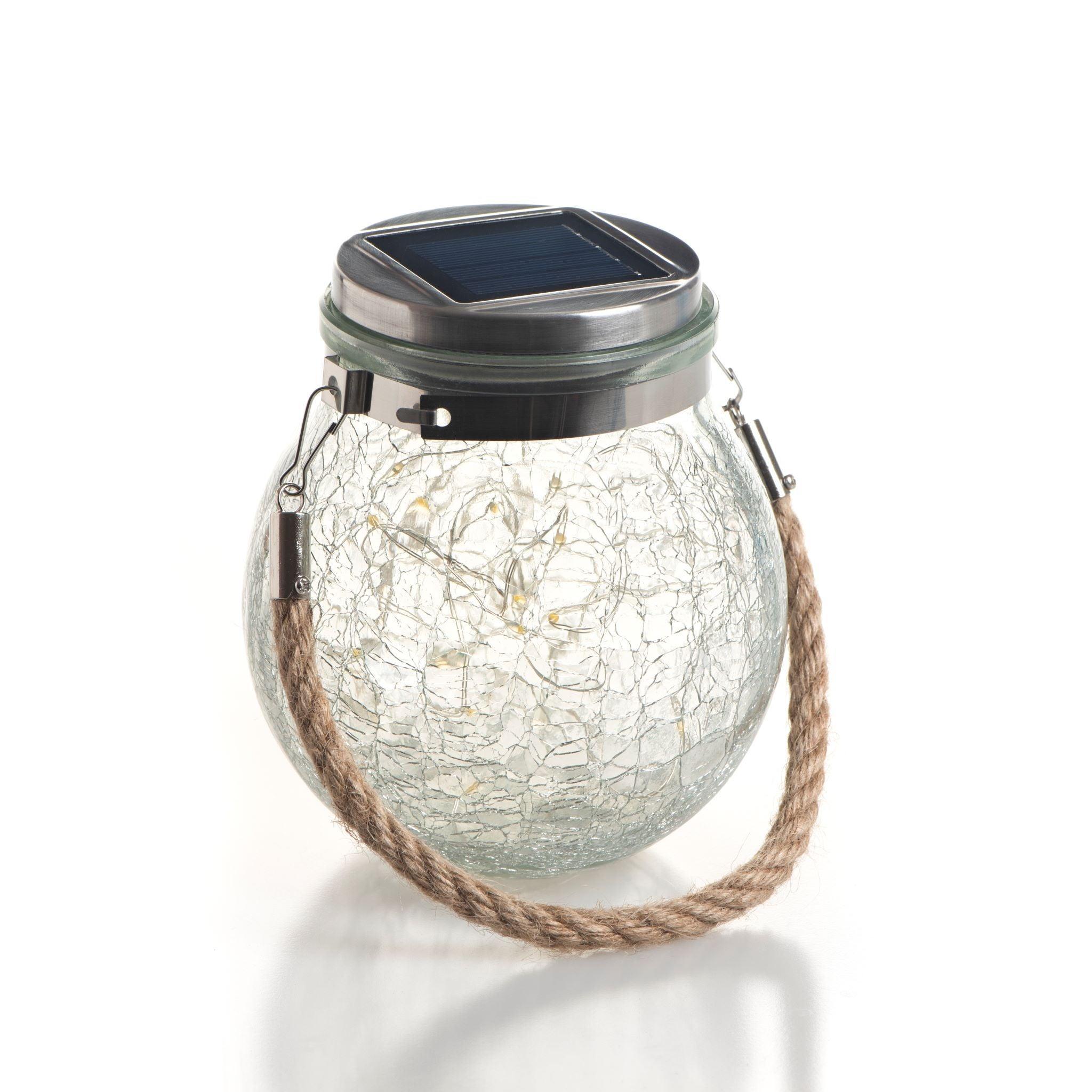 HilalFul Light Decoration - Hanging Fairy Lights Jar (Solar) - Hilalful